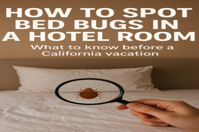 How can you spot bed bugs in a hotel room? What to know before a California vacation
