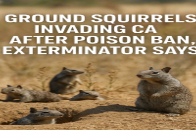 Ground Squirrels Invading CA After Poison Ban, Exterminator Says