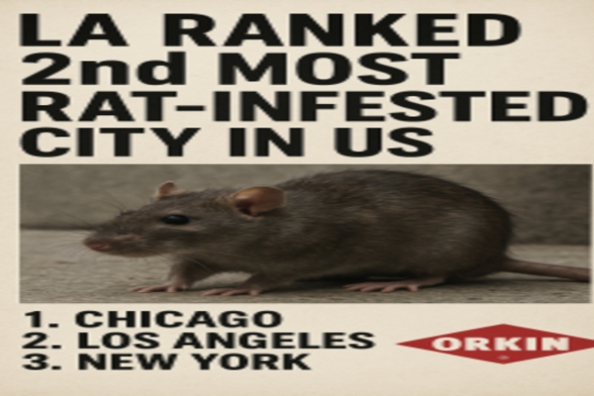 LA ranked 2nd most rat-infested city in US: Orkin