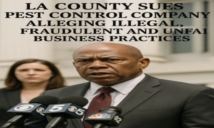 LA County sues pest control company alleging illegal, fraudulent and unfair business practices