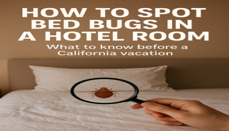 How can you spot bed bugs in a hotel room? What to know before a California vacation